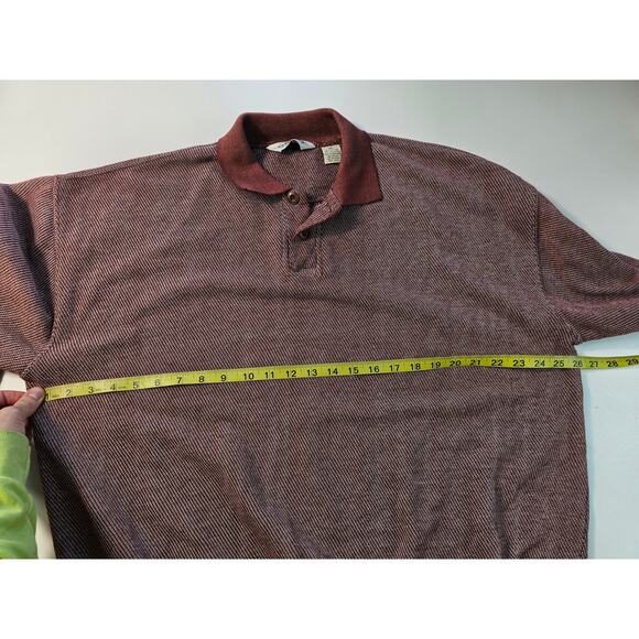 Vintage Orvis size red knit sweater banded bottom elbow patches winter mens XL ^ - Picture 7 of 7